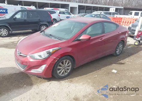 2014 Hyundai Elantra Se z USA, uszkodzony, nr VIN 5NPDH4AE2EH495663
